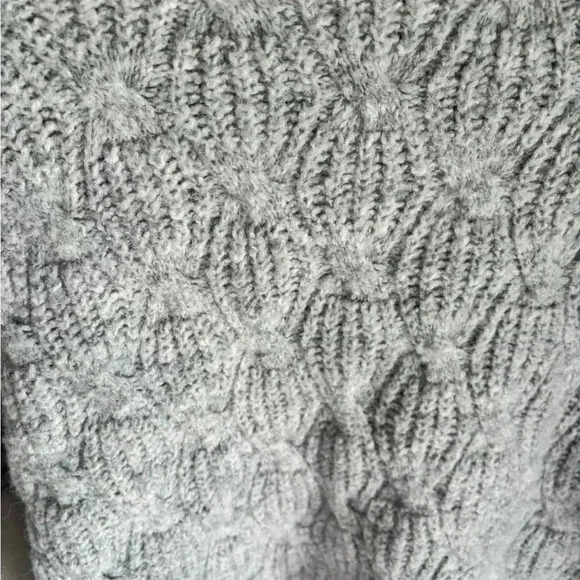 **sold**Lucky brand grey sweater in size medium unique knit! - Picture 5 of 5